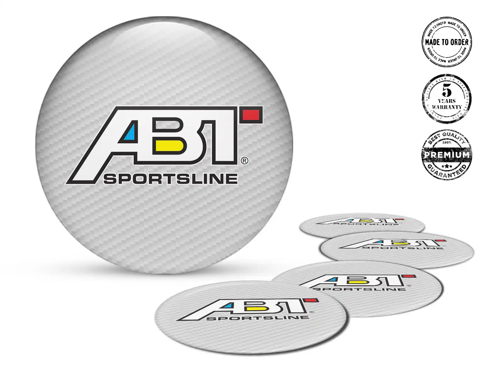 ABT Pegatinas Bombadas Edición Calcomanías Estilo de Silicona